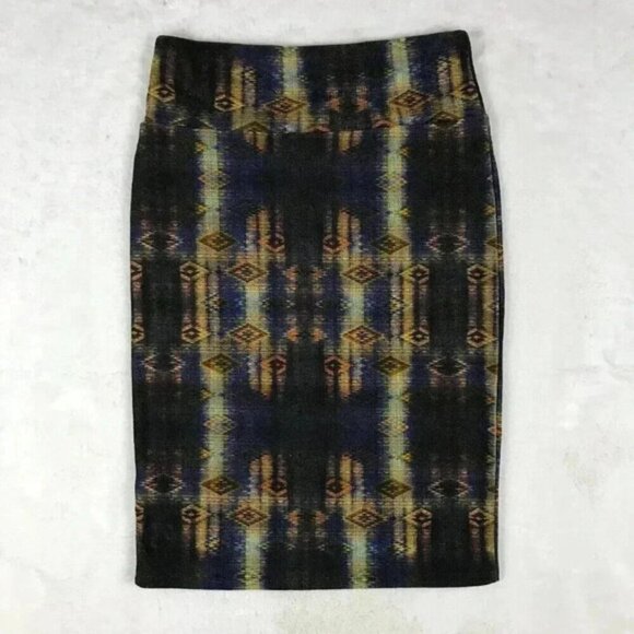Tribal Patterned Knit Pencil Skirt NWOT Size Medium - Picture 3 of 8